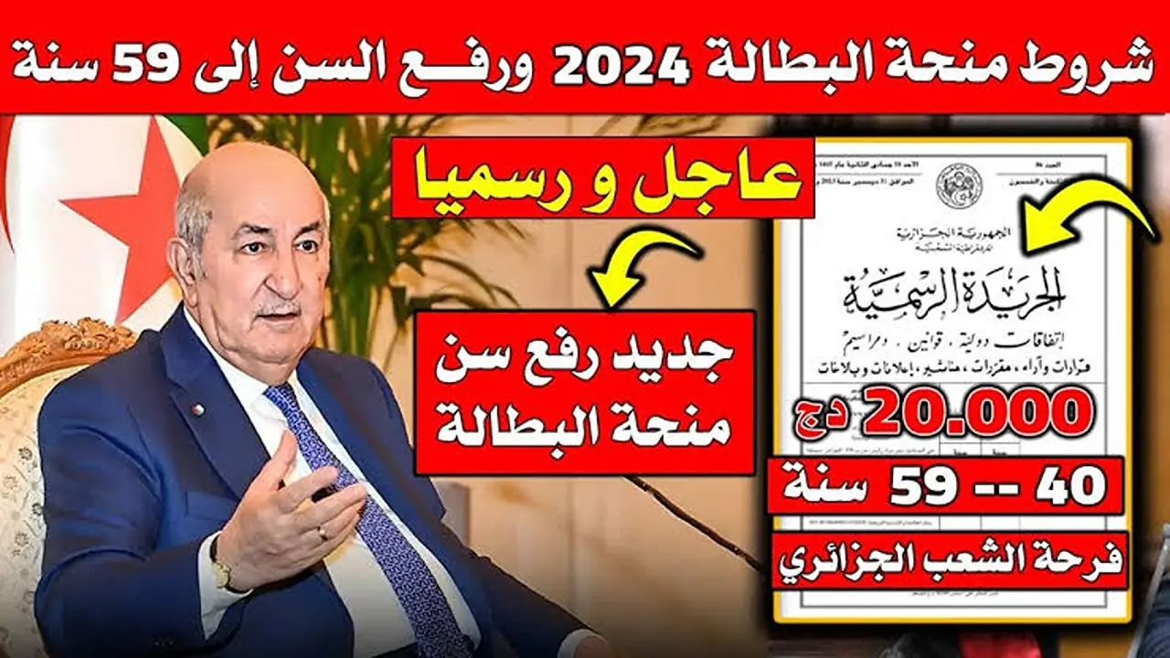 الشروط الجديدة لراتب شهري .. منحة البطالة في الجزائر 2024 جميع تفاصيلها 